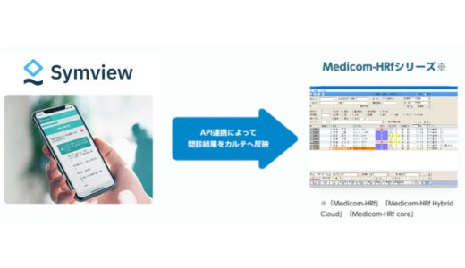 「メディコム」ブランドの医事一体型電子カルテシステムとWEB問診システム「Symview」とのAPI連携を開始