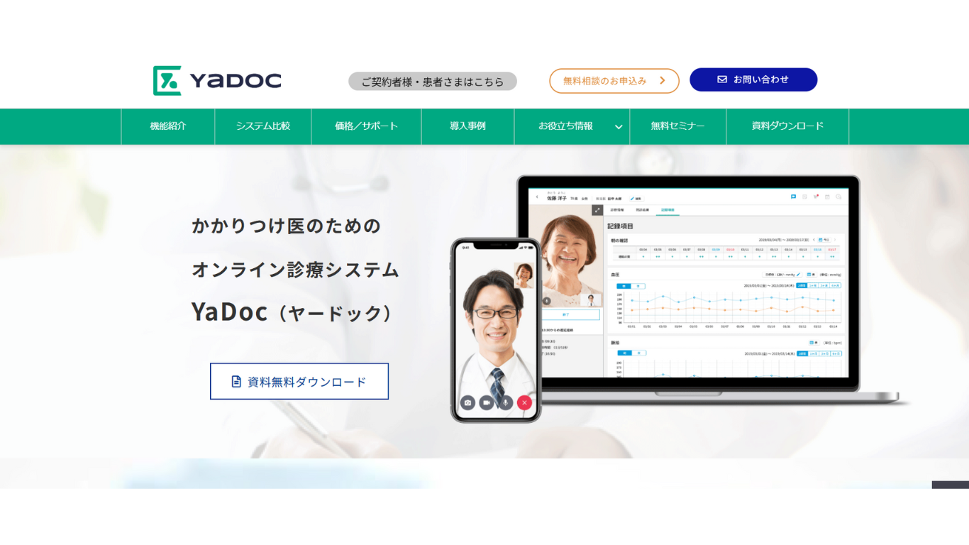 　 YaDoc ／ 株式会社インテグリティ・ヘルスケア  